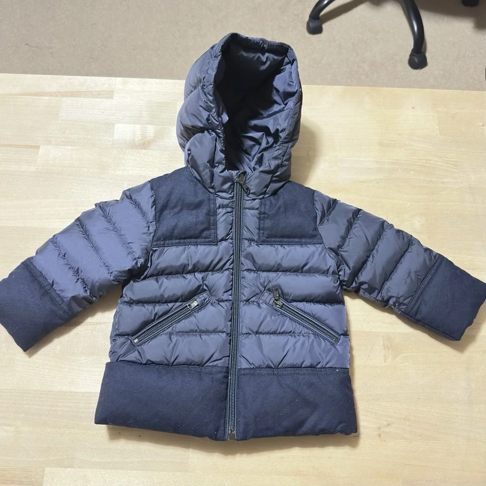 Moncler Kids‎ Blue Down Puffer Jacket Coat Size 12-18 Months Ski Snow Outdoors